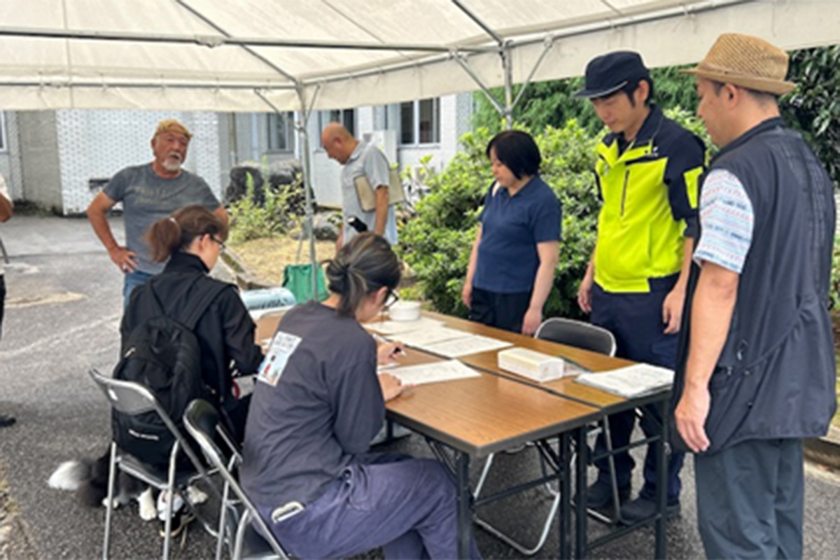 魚津市総合防災訓練に出店しました