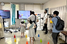 富山県環境科学センターの一般公開イベントで浸水ＡＲ体験会を開催しました