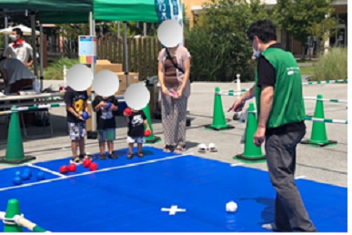 小山市「リサイクルボッチャ体験会 」を開催しました