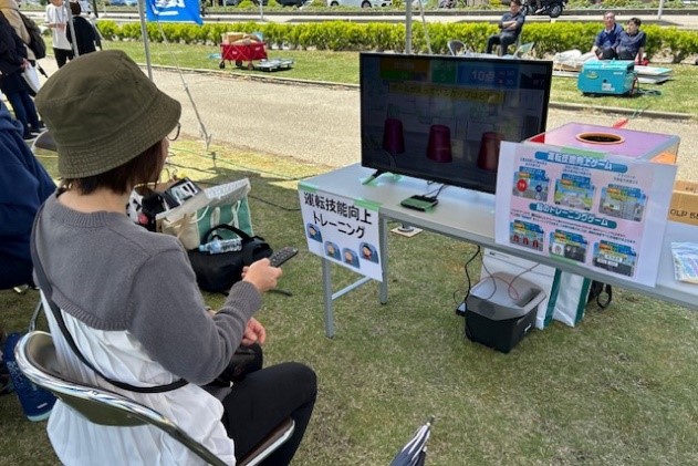 第４０回 富山県民歩こう運動推進大会にて、脳トレ（運転技能向上 トレーニング）で出店しました